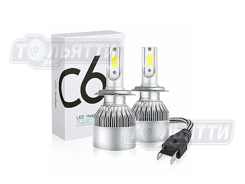 Светодиодные лампы C6 H7 LED Headlight